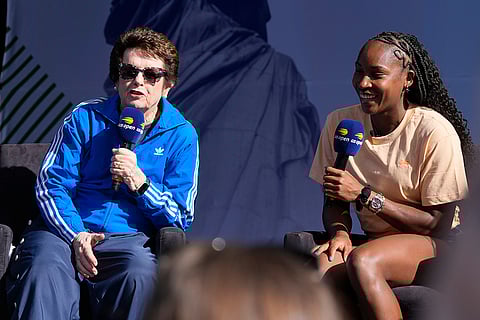 US Open Fan Week: Billie Jean King and Coco Gauff at the USTA Billie Jean King National Tennis Center